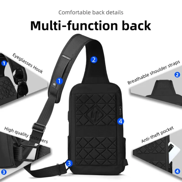 HK Anti-theft Men's Shoulder Bag Waterproof Chest Crossbody Bag with USB S45d68f32d8f147349352d463746dbd72m