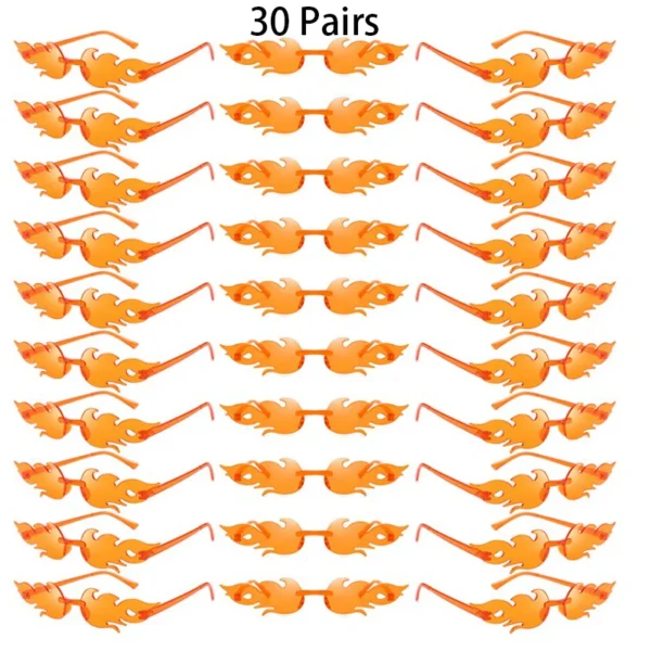 30 Pairs Rimless Flame Shaped Sunglasses Fashion Candy Color Beach Vacation S468feb40d51c4531abfd7de96e7809c0H