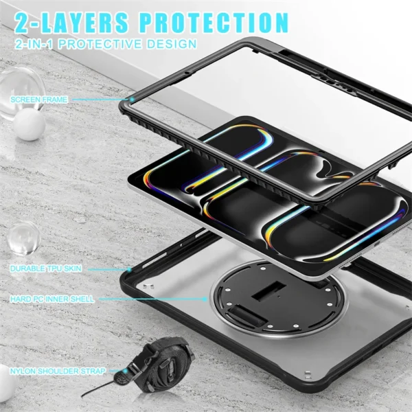 Shockproof Case, Compatible with iPad Pro 11/12.9/13 Inch S469a00fb44194e7fb54c080e5f07184d7