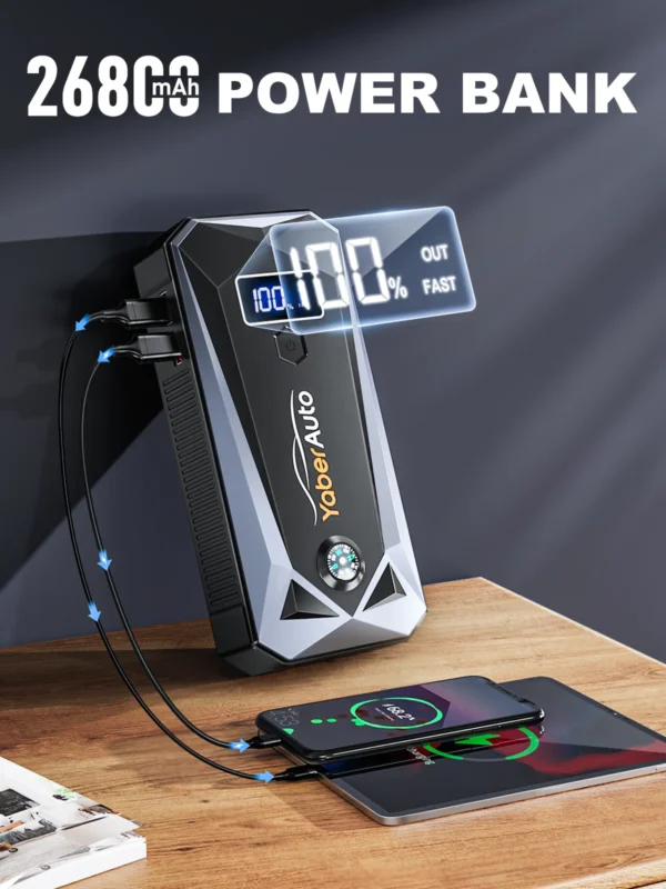 4000A Car Jump Starter Power Bank, 26800mAh S46d3701942e445f180051e53d1104cafS
