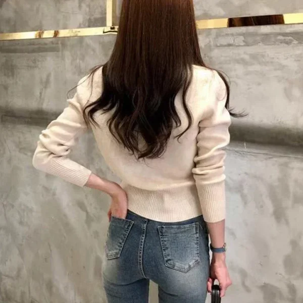 New Fashion Autumn Knitted Cardigan Sweater Women Long Sleeve Short Coat S46fd540682f94093b22c308559df0142X