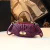Small Crocodile-Pattern faux leather Shoulder Bag