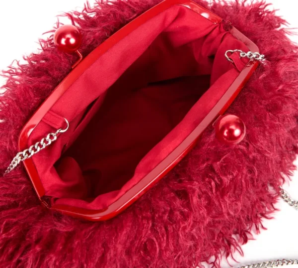 Kisslock Faux Fur Winter Clutch Bag S47350463ec9348ff8f3b463084a2ab70E