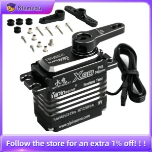 80KG Digital Servo Motor All Metal IP67 Waterproof 5.0-8.4V Brushless Motor