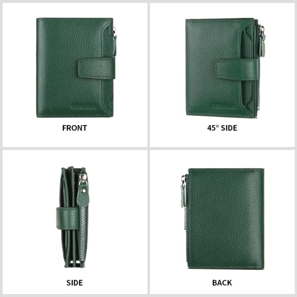 RFID Anti-Theft Brush New Three Fold Multi Fold Genuine Leather Cowhide S4aaebc9f104c4d27b12615cf8fc10ee08