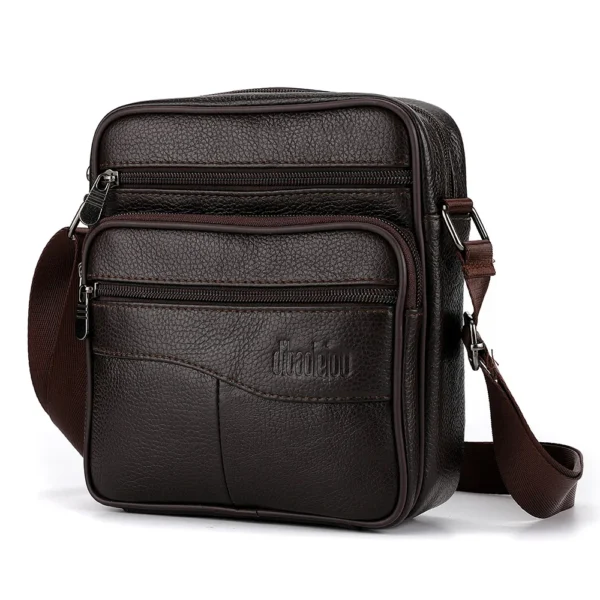 Men's Large Size faux leather Tote Shoulder Bag