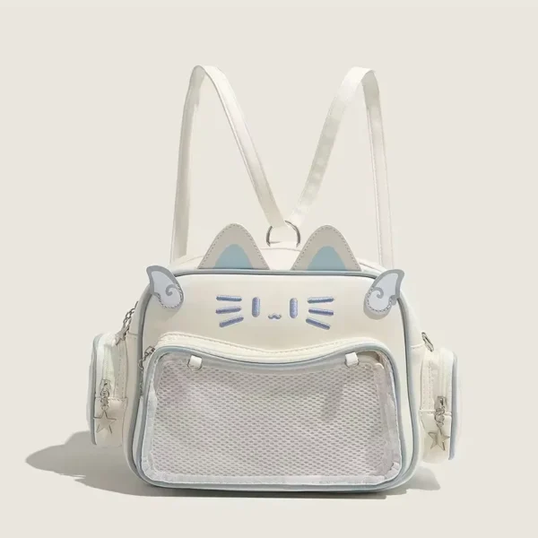 Y2K Korean Japan Kawaii Cat Ita Bag PU Cute Girls Transparent S4b90585bcc0c40eeba5596870fee3bfeK