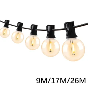 Outdoor String Lights LED G40 Dimmable Party Garland Globe Bulbs String