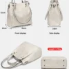 Women's Multifunctional faux leather Tote Handbag