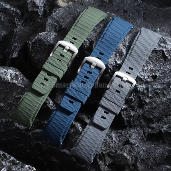 20mm 21mm 22mm Fluorine Rubber Watch Strap for Omega for Seiko S4e13055383c840d592f45fd98b65ce3f4