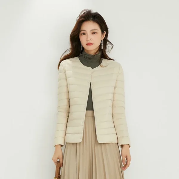 Women Liner Duck Down Jacket O-neck Variable V-neck New Female Winter S4e1cbf4cb98043cf8ddc995b159e6653u