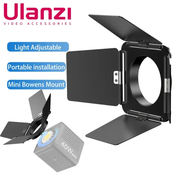 Ulanzi Four-blade Light Barrier with Mini Bowens Mount Bayonet for Ulanzi S4fc0ee007e0e43db9193e53cdf185c1aL