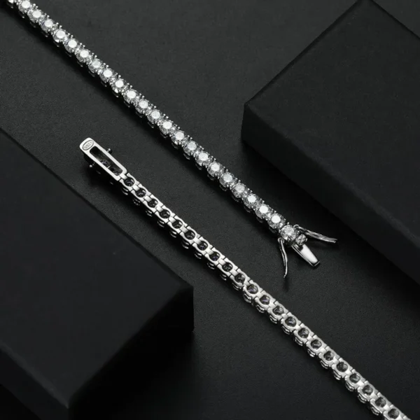 Factory Price D VVS1 Moissanite Tennis Bracelet silver-tone Silver Single S5012528c77ec40afb774d2ddf061fe61I