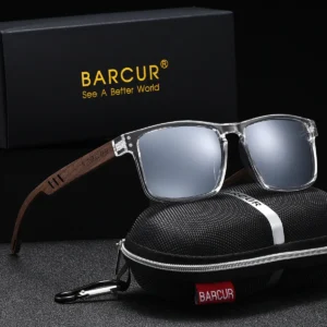 Handmade Square Polarized Wooden Sunglasses