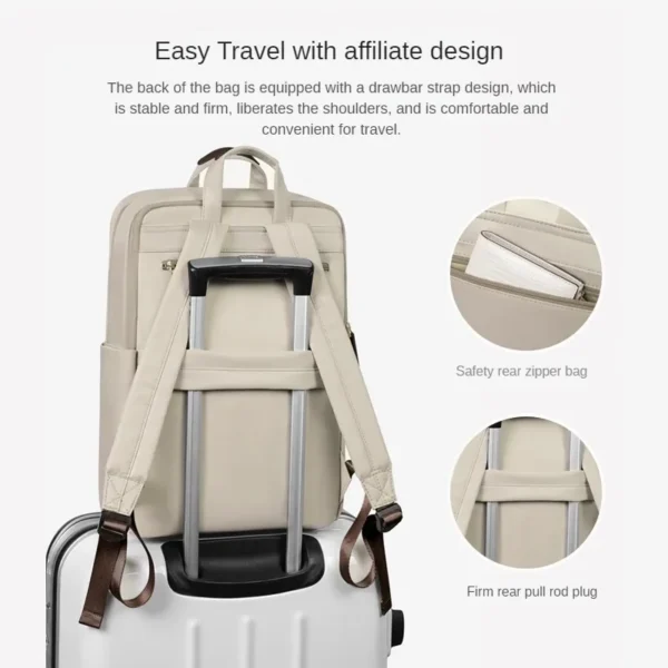 GOLF Laptop Backpack Slim Women Business Travel Backpack Nylon Waterproof Elegant S51e864e41b2044d2bf989d413654e2ee2