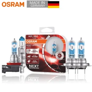 OSRAM H4 H7 H11 12V Car Halogen Head Light Night Breaker
