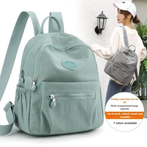Women's Trendy Oxford Canvas Backpack