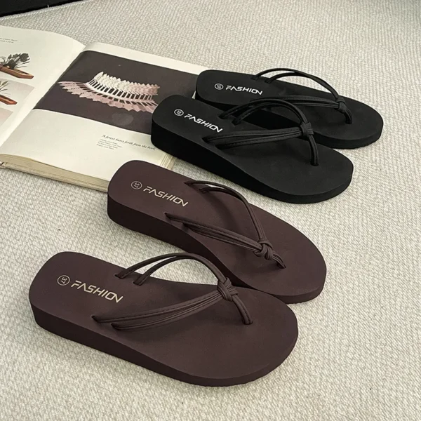 Lightweight EVA Wedge Heel Flip Flops Women Summer Casual Thick Bottom S55544fef5c55462288c764fd0026fe6eF