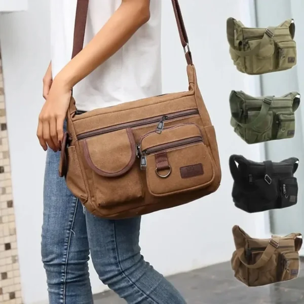 Men's Canvas Shoulder Bag Casual Tote Travel Crossbody Bag Messenger Bag S558275d4340a42f783bfacd91c8a0f0bI
