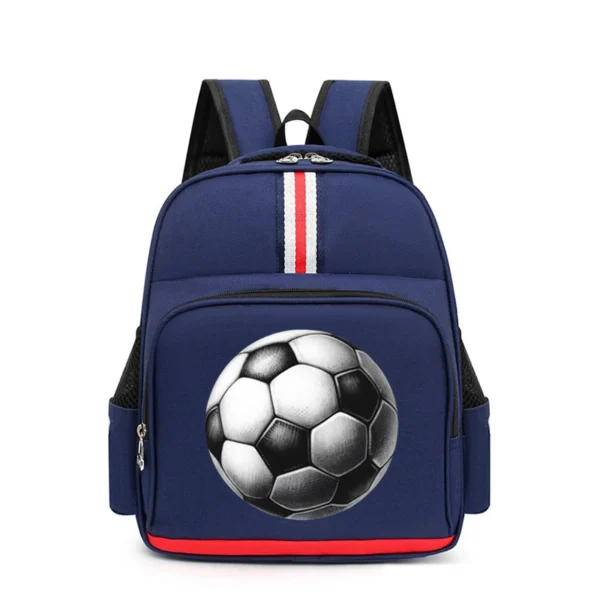 Backpack for Kindergarten Boys Girls New Football Print Shoulder Schoolbag Watercolor S55b5c032b1334a0db02752963ad57f30s