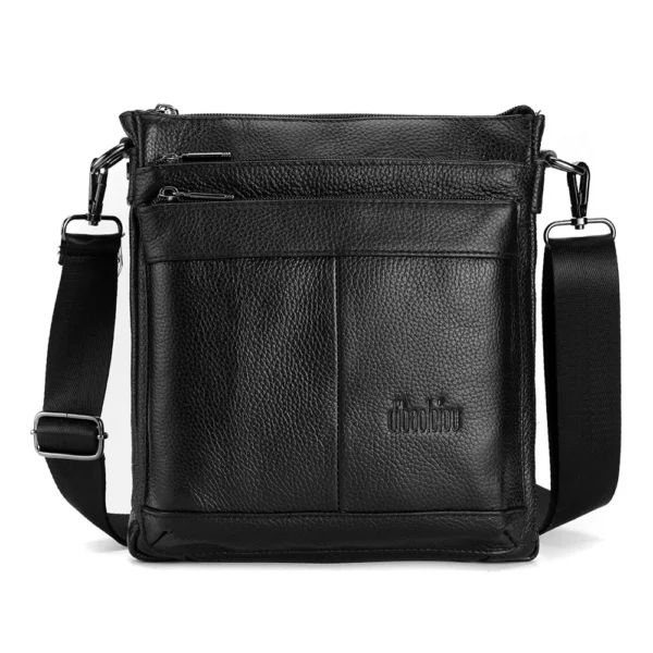 Men's faux leather Business Messenger Bag, Small Crossbody