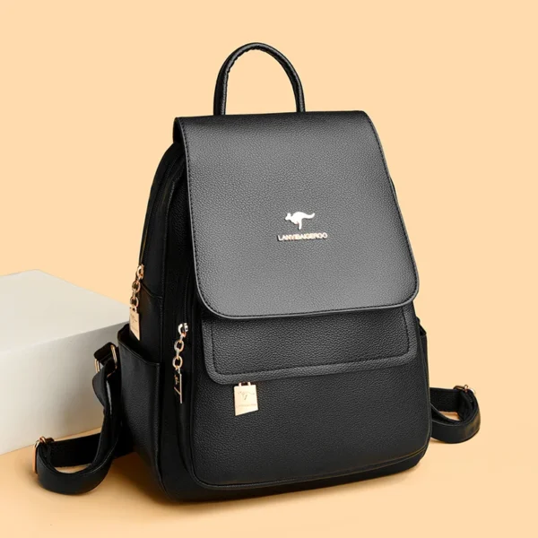 Women's Large Capacity faux leather Travel Backpack