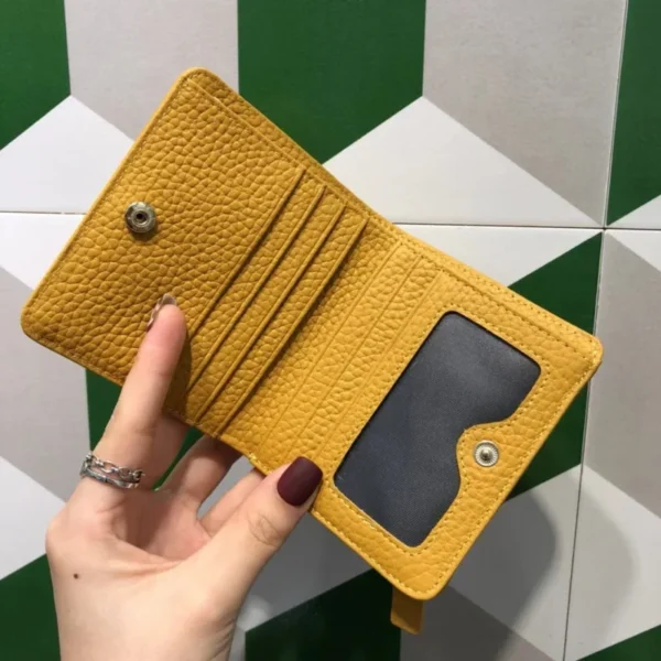 Women's Cowhide Leather Wallet with Deer Button Detail S596a941b610c42f99d5b1eb80465aa5bn
