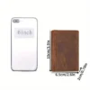 Coffee Colored Faux Leather Wallet, Multi-Function