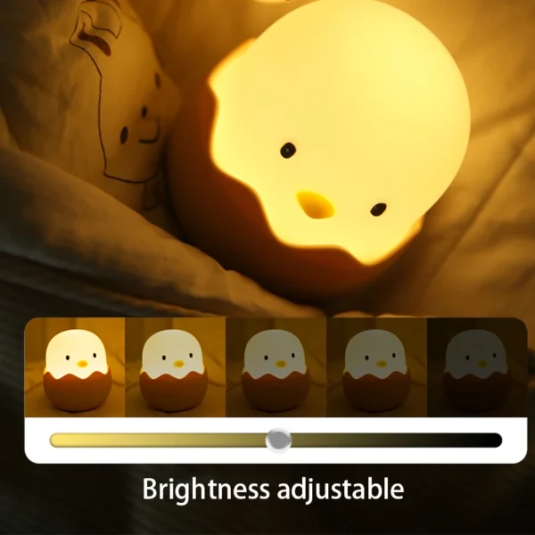 Eggshell Chicken Night Light Cartoon LED Light Bedroom Children Touch Adjustable S5e17643ea17d47d4bba5aab8ad709141P