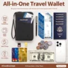 RFID Blocking faux leather Family Passport Travel Wallet