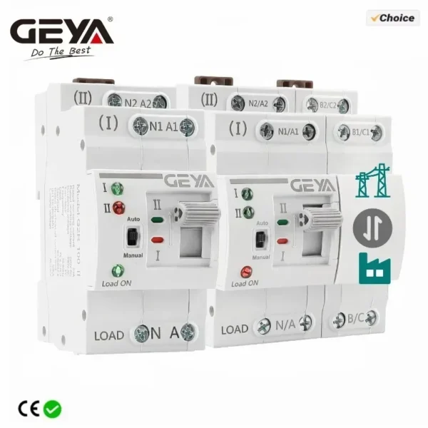 GEYA G2R Automatic Transfer Switch Din Rail ATS Dual Power Electrical S61bc9d1f6fb1418faaefdac4442b4a45H