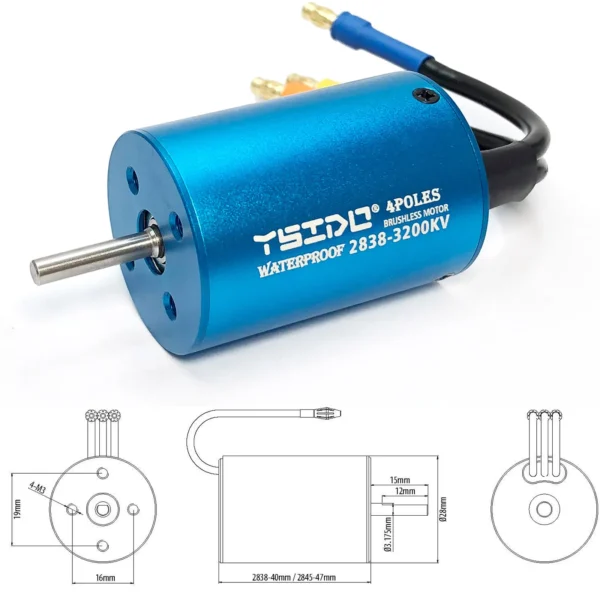 Brushless Motor with ESC, Multiple Sizes S625d3bae0f1644818ca01539673c479b3