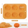 Pumpkin Silicone Molds Thanksgiving Fall Theme Ice Cube Tray Silicone Mold Making Muffin...