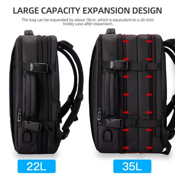 Heroic Knight Travel Backpack Men Business Backpack School Expandable USB Bag S655ae90db0234542b19d076707755690L