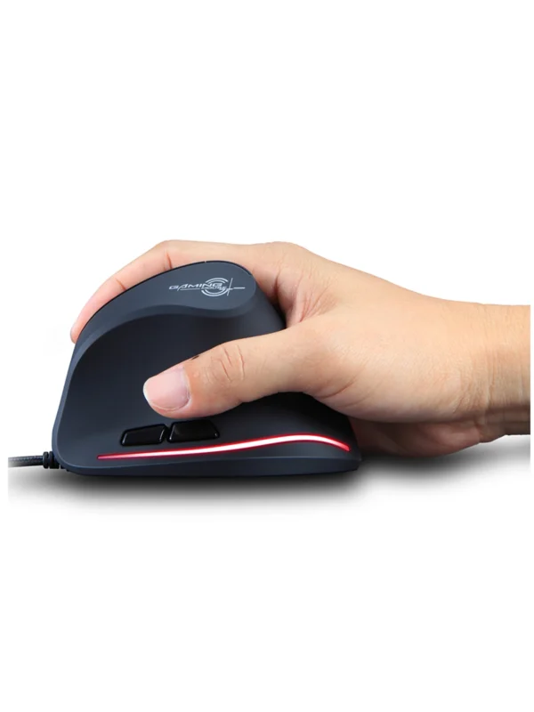 Zelotes T-20 Wired Vertical Mouse Ergonomic Rechargeable 6-key DPI Adjustable Computer S67f8cc97e154469a84871ec77bbd87efS