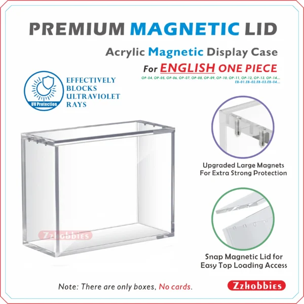 Acrylic Magnetic Display Case For ENGLISH One Piece(COMPATIBLE WITH: OP-4, OP-5, S684fbd3979164e198c52092408b298c06