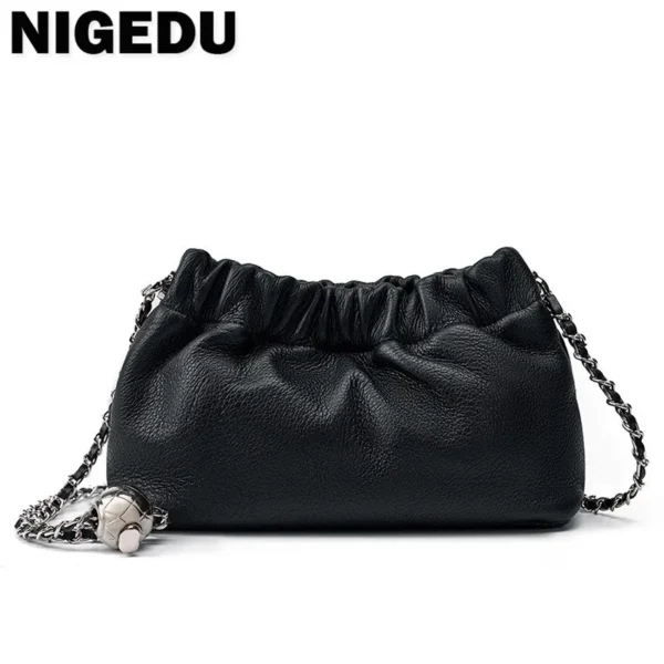 Genuine Leather Small Chain Flap Shoulder Bag S68a188844bf8478083a117aa37e86f26o