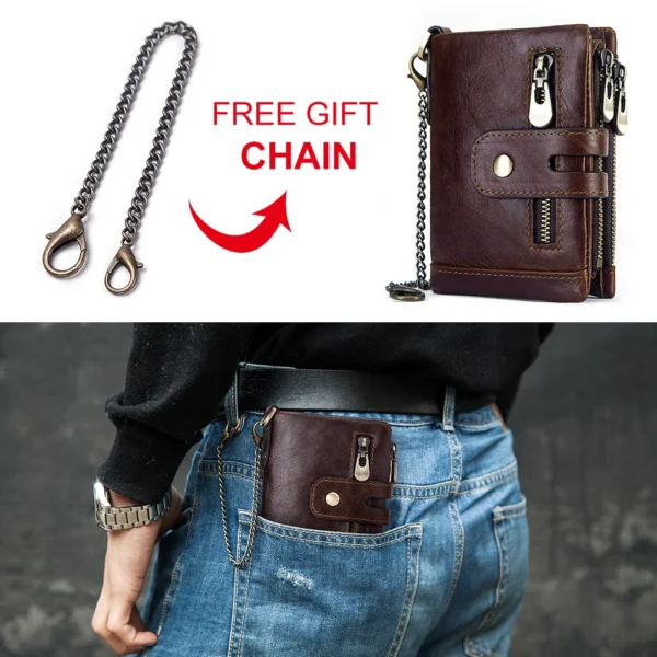 Men's Faux Leather Short Wallet