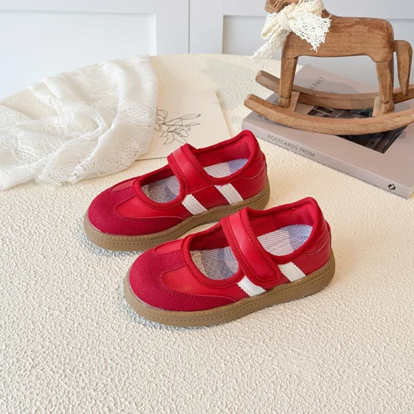 Children's Casual Sneakers for Ages 3-18 Red Boys' and Girls' All-Season S697739b033d44929b12a63a81ba043b8i
