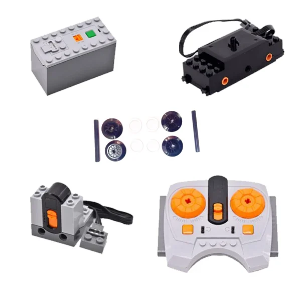 Train Track Building Blocks For MOC Power Functions Parts Motor Battery S699b014f2115463e84a2a20e04dff5cev