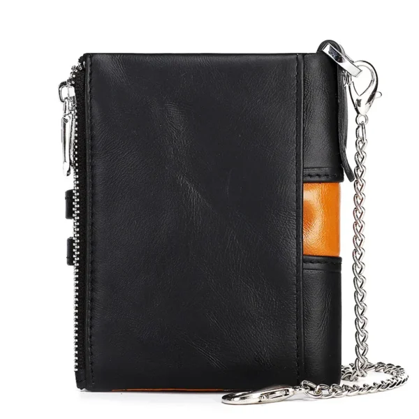 HUMERPAUL Genuine Leather Men's Wallet Fashion Quality Travel Purse Rfid Protect S6a3bbcc73888482eacb4b3c6d48c02a6Y