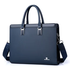 Men's Briefcases Bag Executives PVC Business Office Shoulder Square Side Laptop