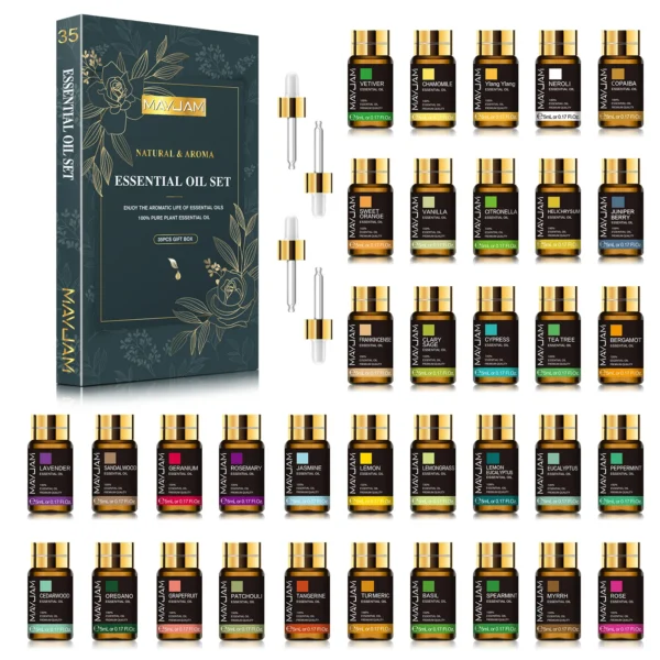 MAYJAM 35pcs/set Essential Oils For Humidifier Diffuser Burner Scented Candle Soaps S6baa79a9b9a4405f9d2f7b20c438dc8dU