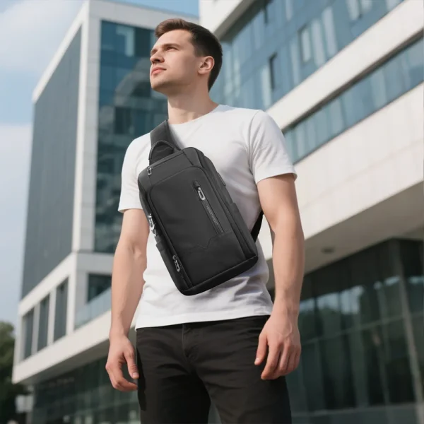 HK Anti-theft Men's Shoulder Bag Waterproof Chest Crossbody Bag with USB S6cc702b752c64066b3389a22253584f6A