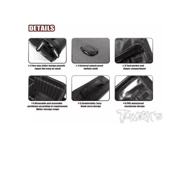Original T work TT-075-F Hard Case Parts Bag ( Hard Separator S6dc0971a084f41a99d637a43f1167d48g