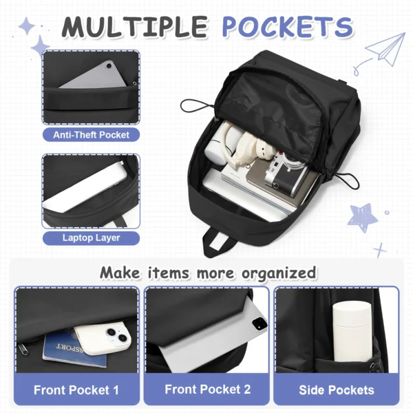 Lightweight School Backpack for Teens S71378db0fa9f409c85328bb785debbd89