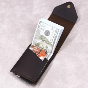 100% Genuine Leather Wallet For Men Male Original Cowhide Slim Minimalist