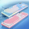 BuyerFriends Low-Profile Wired Gaming Keyboard for PC/Laptop