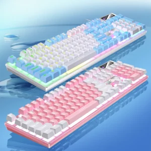YINDIAO Keyboard Gaming Wired Laptop Desktops PC Computer Office Accessories Low