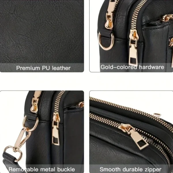 Retro Zipper Crossbody Bag S73392450231c46ec9d5da3d0cb80d9c1v